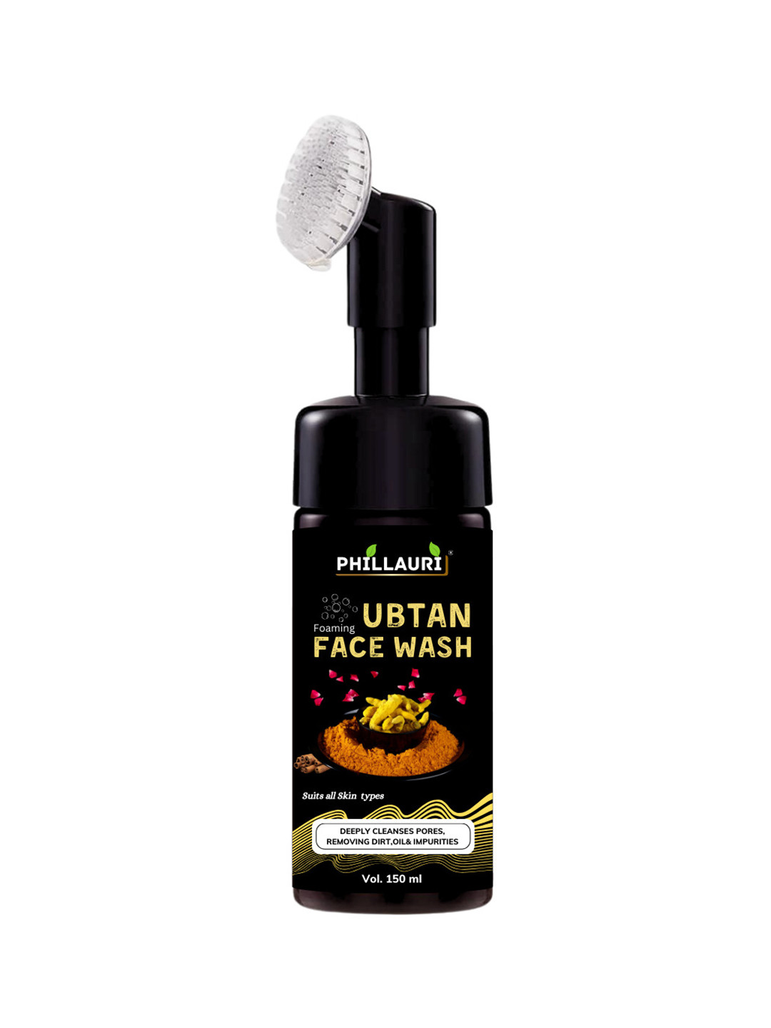 Phillauri Ubtan Foaming Face Wash with Saffron & Turmeric - 150 ml