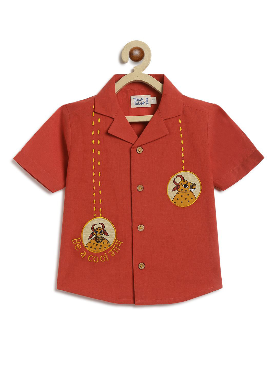 Tiber Taber Kids Solid Opaque Casual Shirt