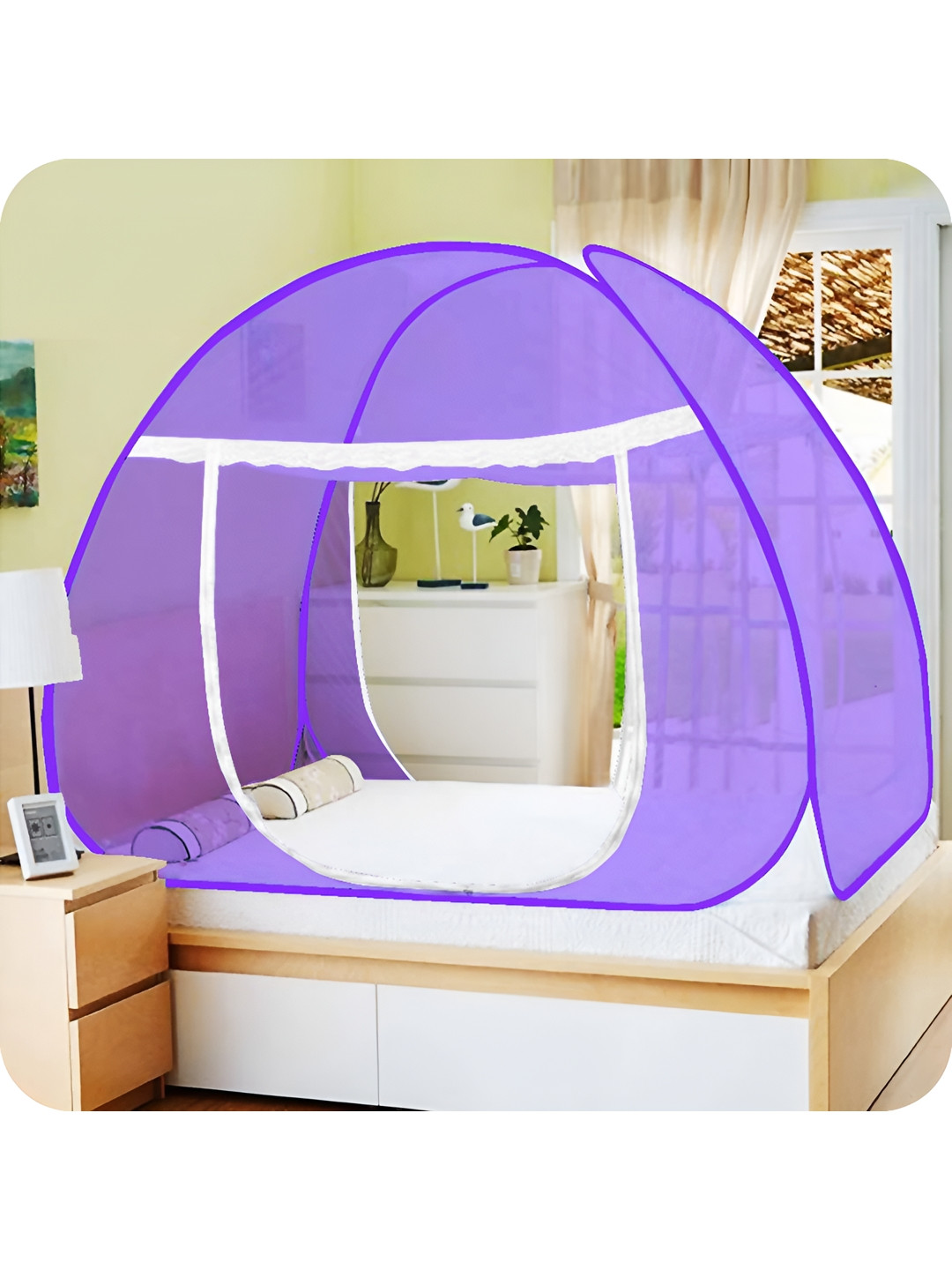 Aetrius Purple King Size Tent Mosquito Net