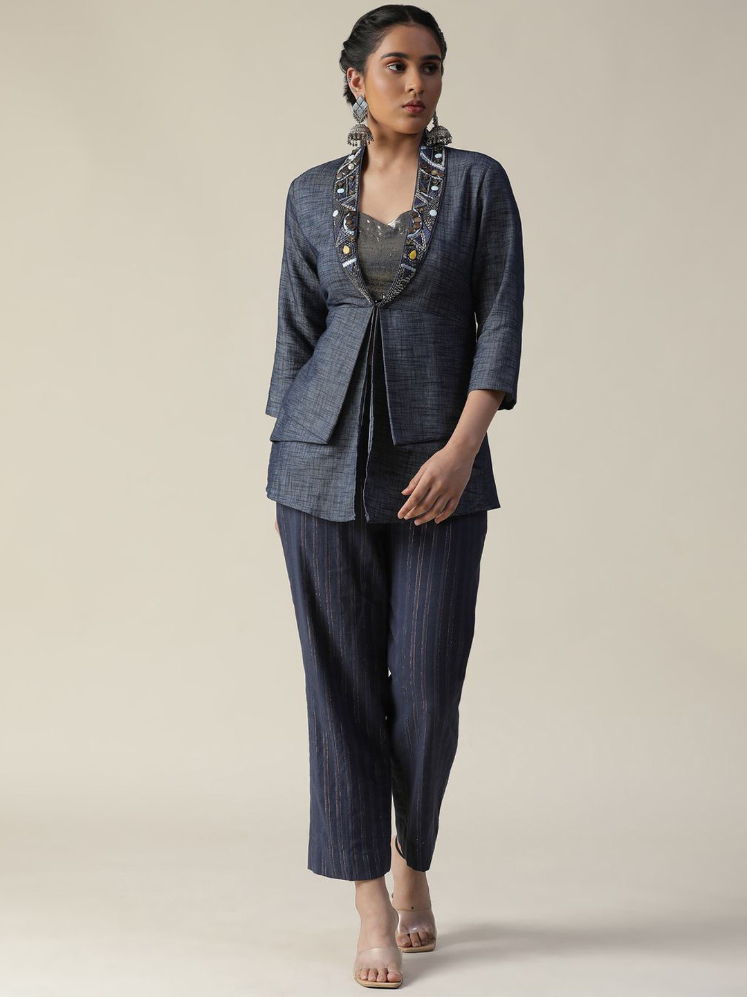 ARPITA SULAKSHANA Pure Cotton Top With Trousers & Jacket