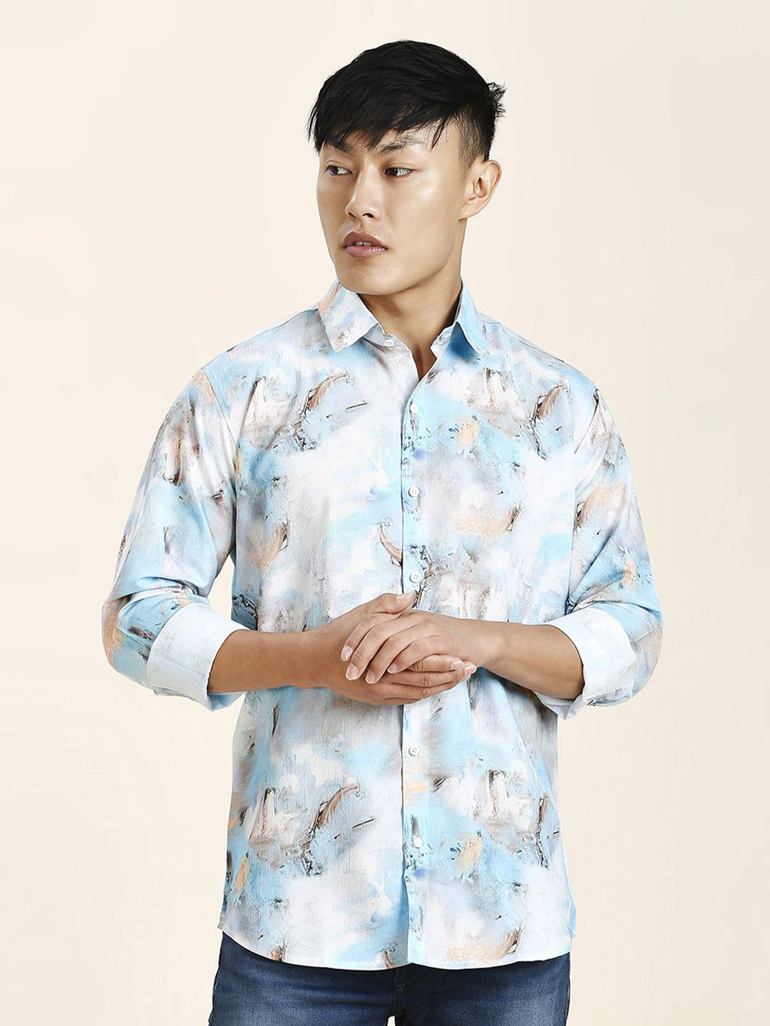 TRYBUY.IN Men Standard Opaque Printed Casual Shirt