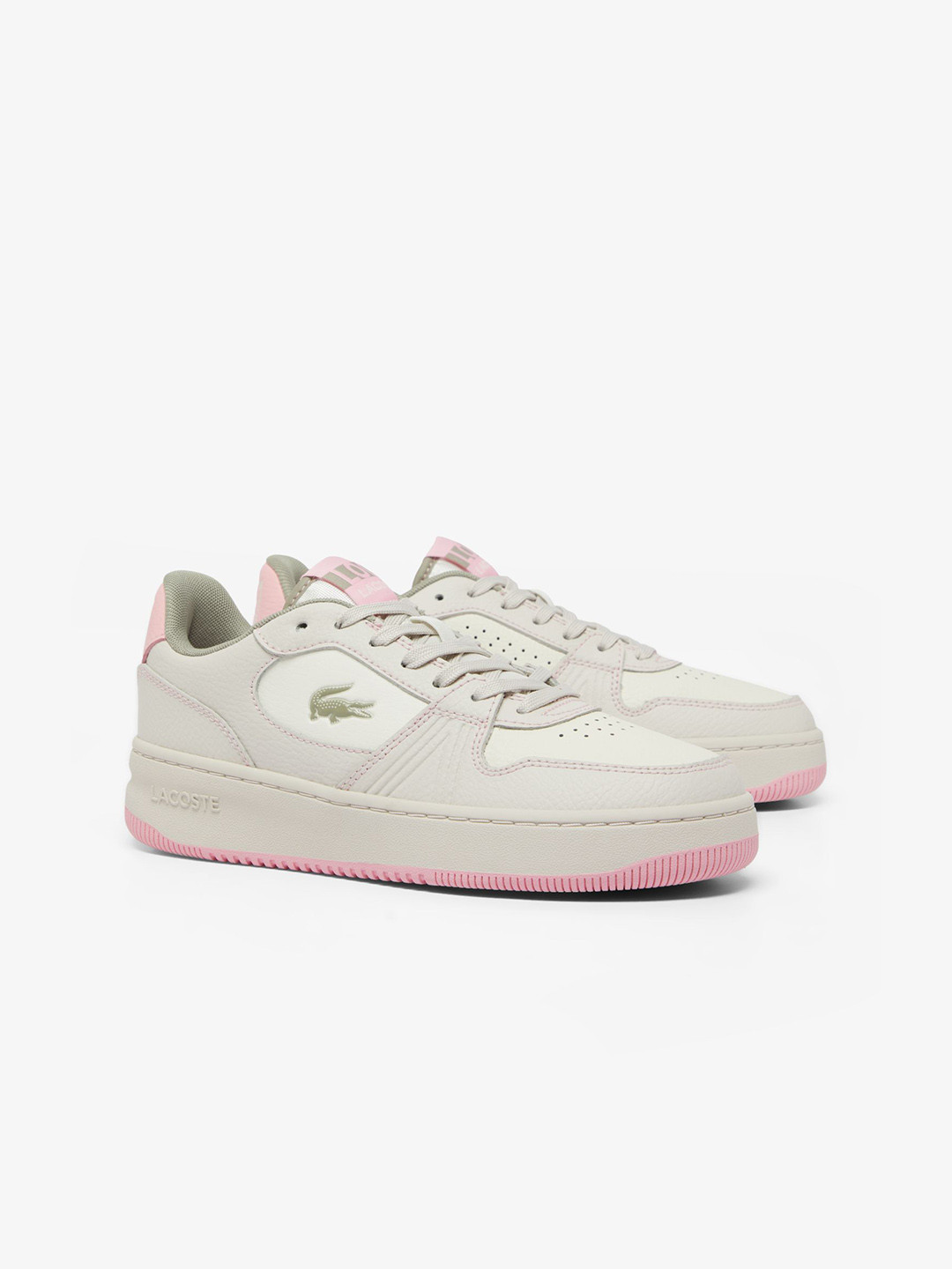 Lacoste Women L001 Set Trainers Perforations Leather Sneakers