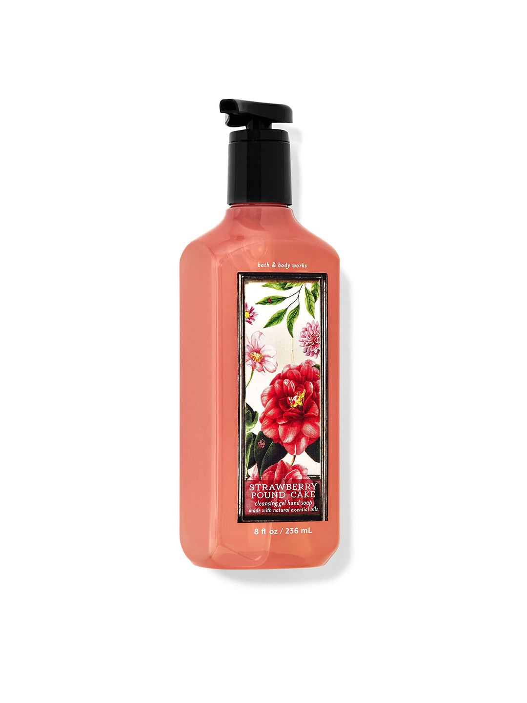 Bath & Body Works Strawberry Pound Cake Cleansing Gel Hand Soap with Natural Oils - 236 ml