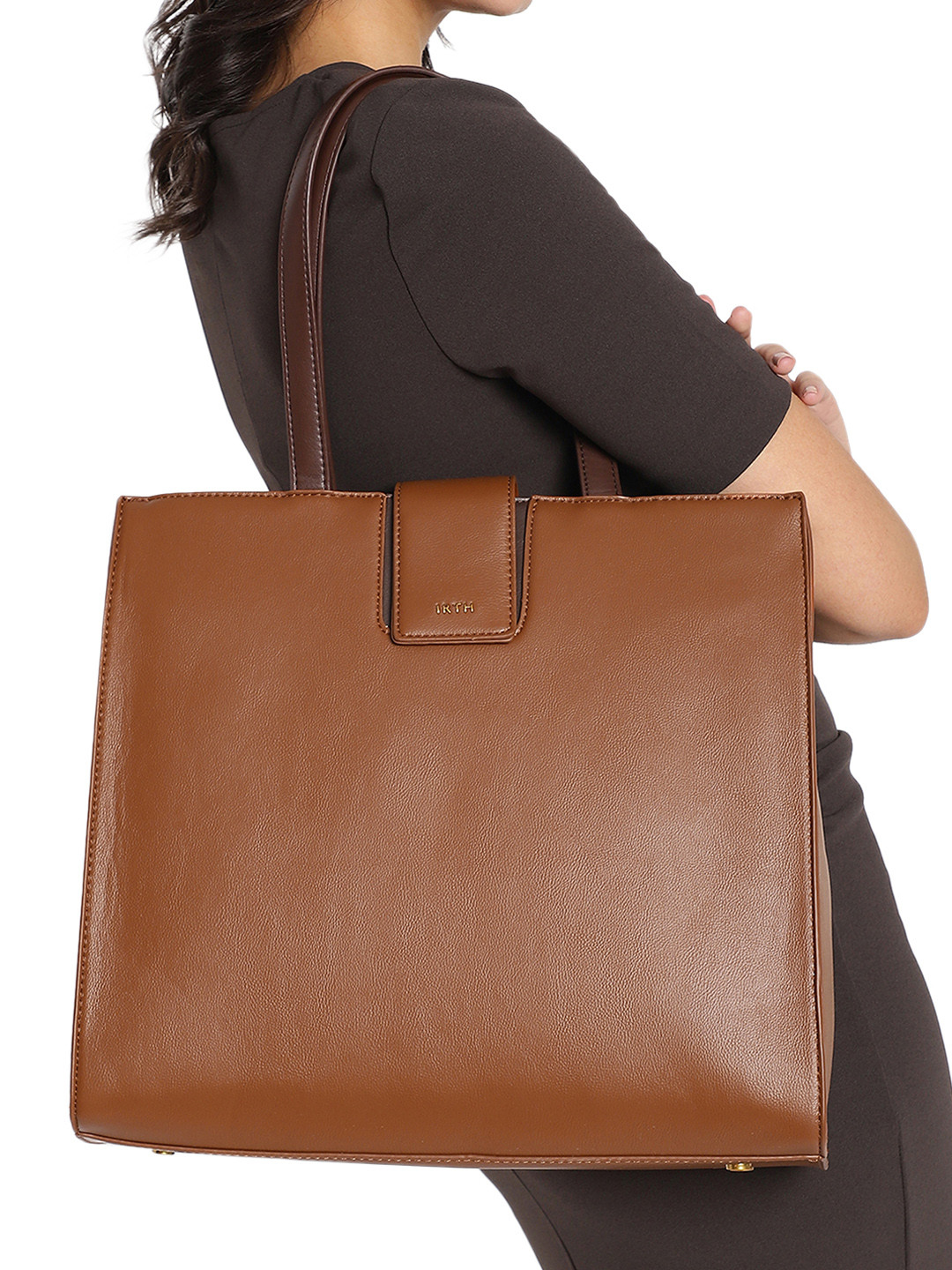 IRTH by House of Titan Women Solid Laptop Bag