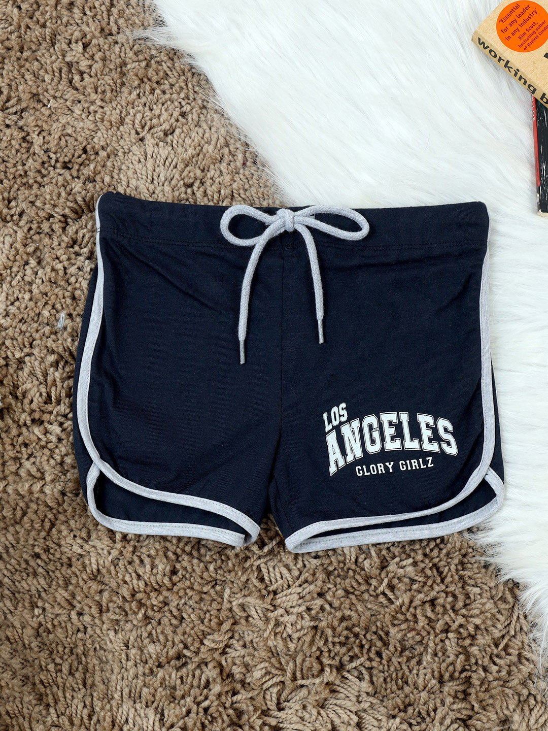 The Lion and The Fish Girls GG Deep Navy Active Wear Stylish Shorts