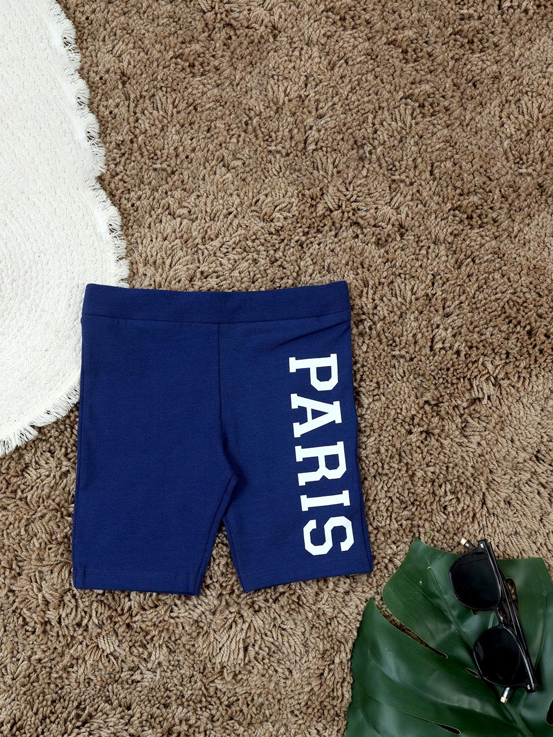 The Lion and The Fish Girls Cobalt Blue Paris Shorts