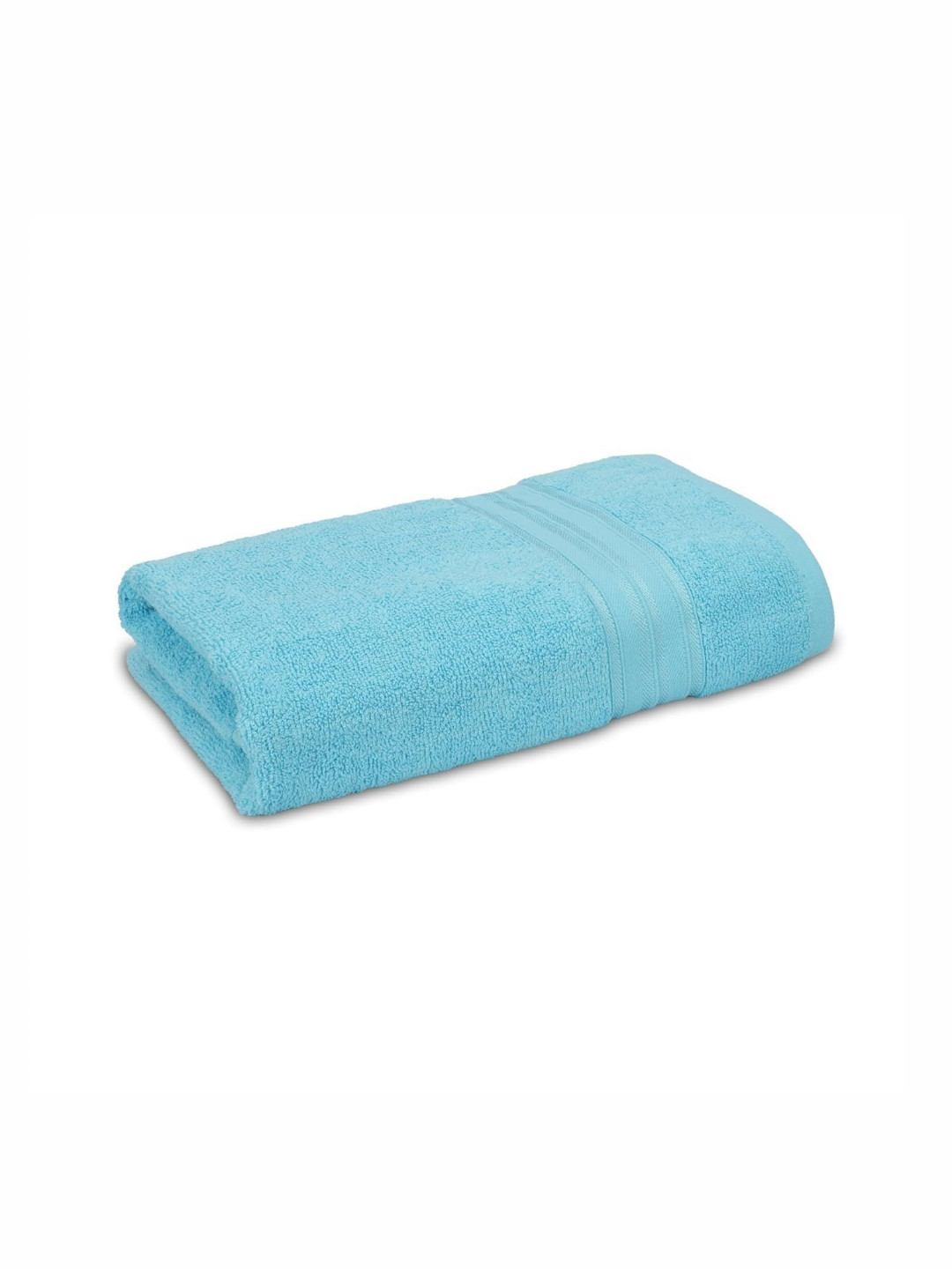 e kysa Blue Cotton 500 GSM Bath Towel