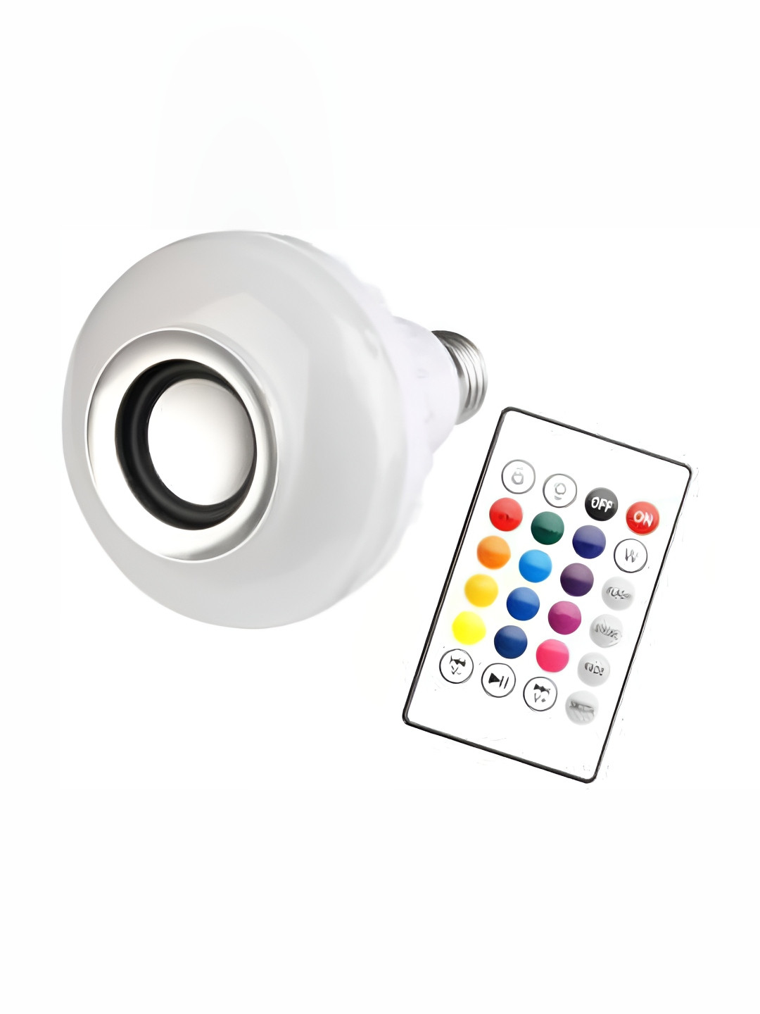 ENORMITY White Wireless Music Playing Remote Controller Smart Light Bulb