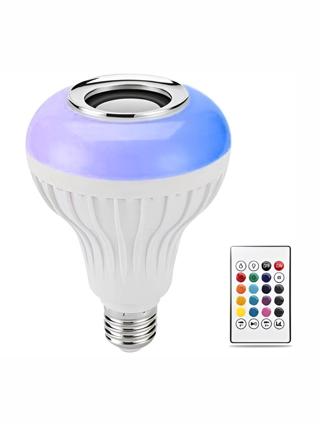 ENORMITY White Music Playing Bluetooth Speaker Remote Controller Smart Light LED Bulb