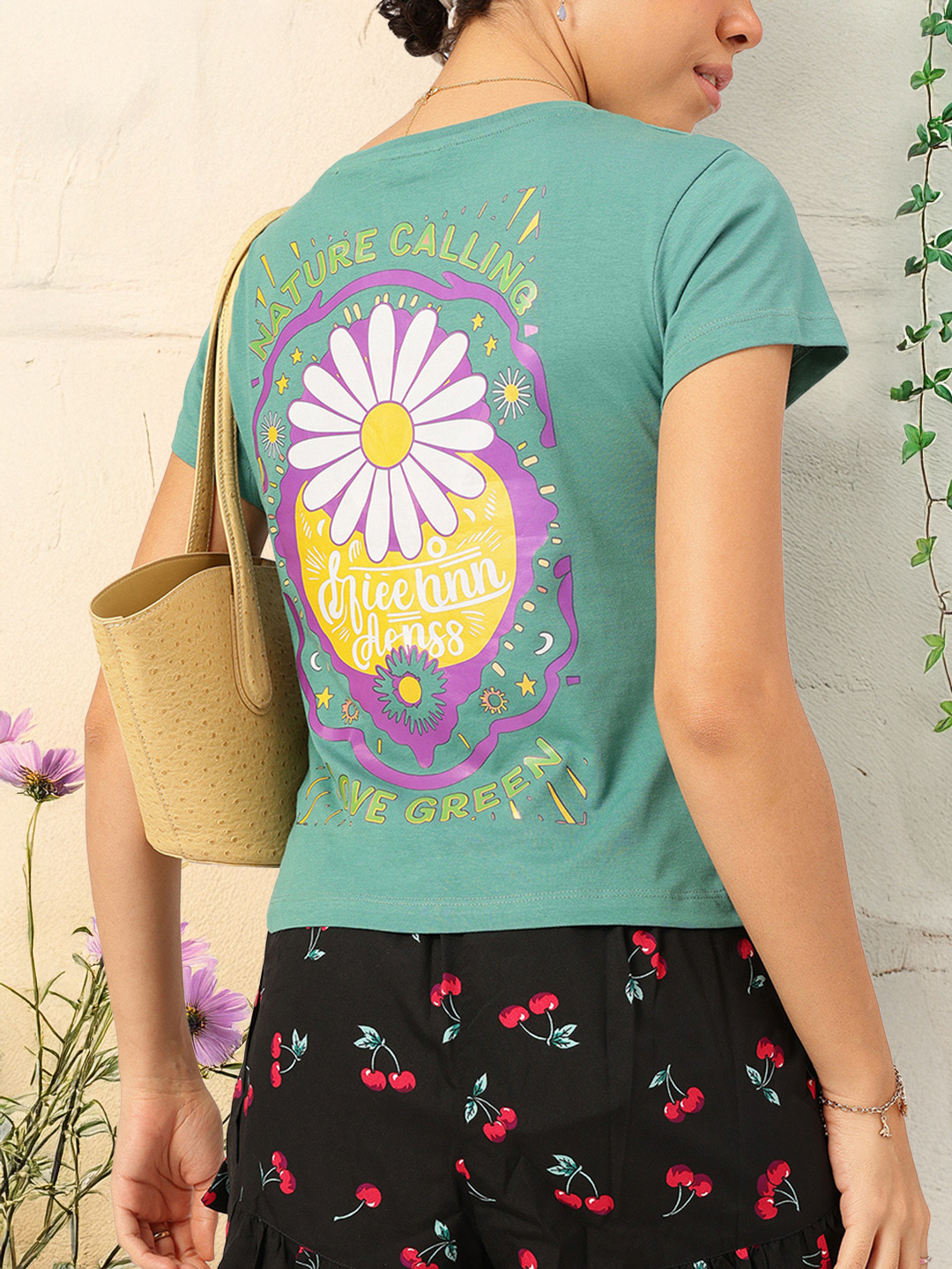 DressBerry Back Graphic Printed T-shirt