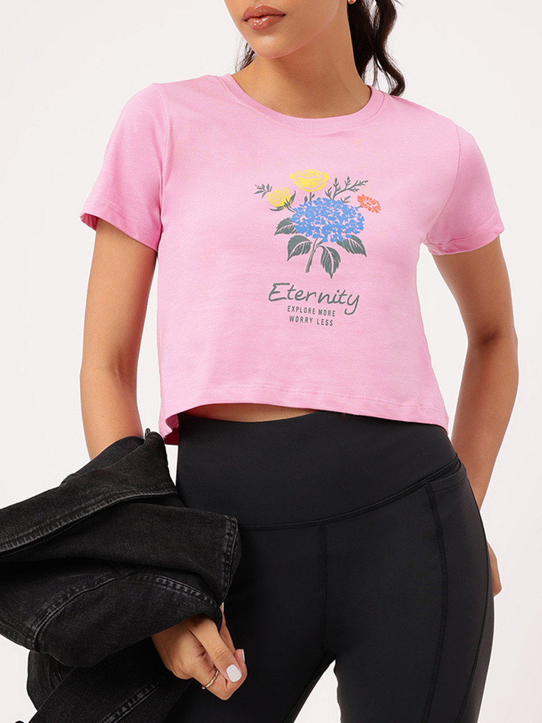 DressBerry Tee Floral Printed Pure Cotton T-shirt