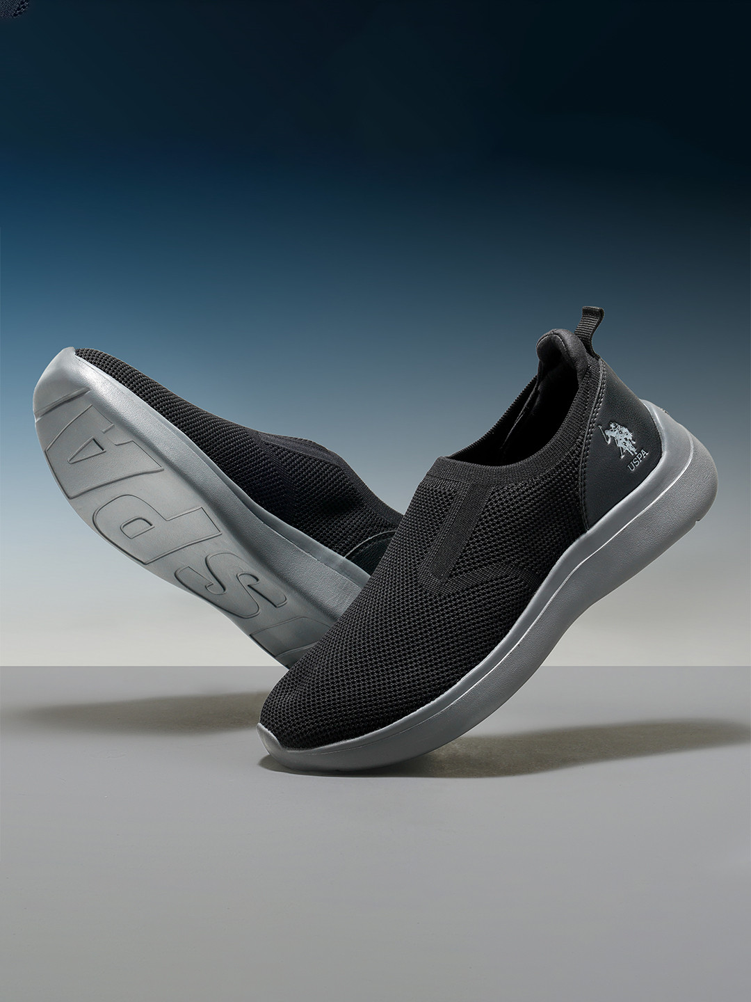 U.S. Polo Assn. Men Tenore 2.0 Blk Uspa Sport Slip On Sneaker