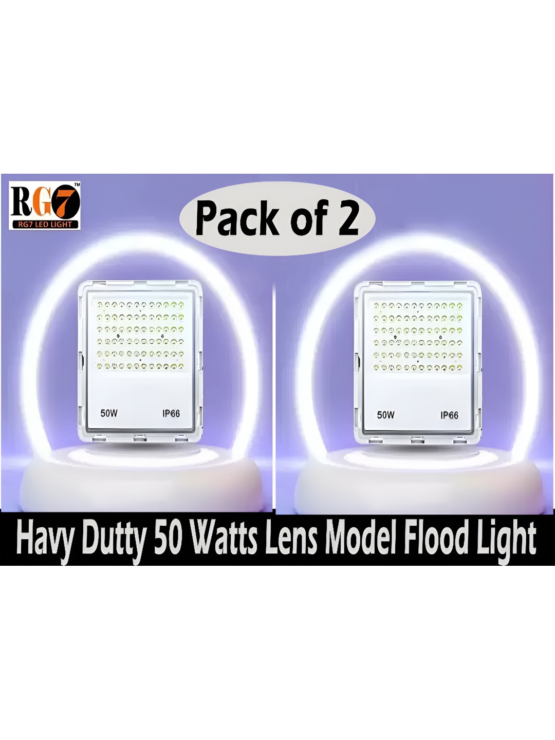 SPARK WORLD White & Transparent 2 Pieces Square Outdoor Lamps