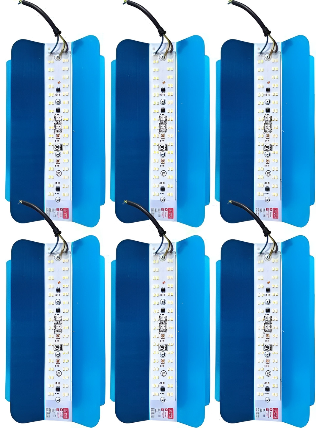 SPARK WORLD White & Blue 6 Pieces Aluminium Abstract Outdoor Lamps