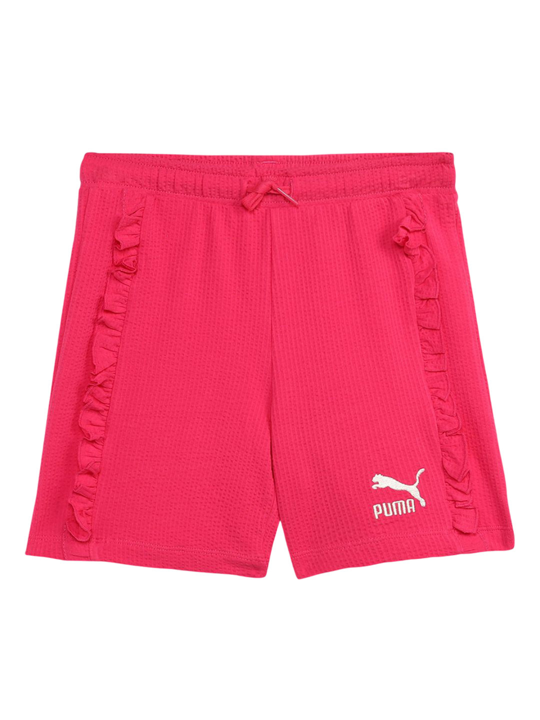 Puma Ruffle Girls Cotton Shorts
