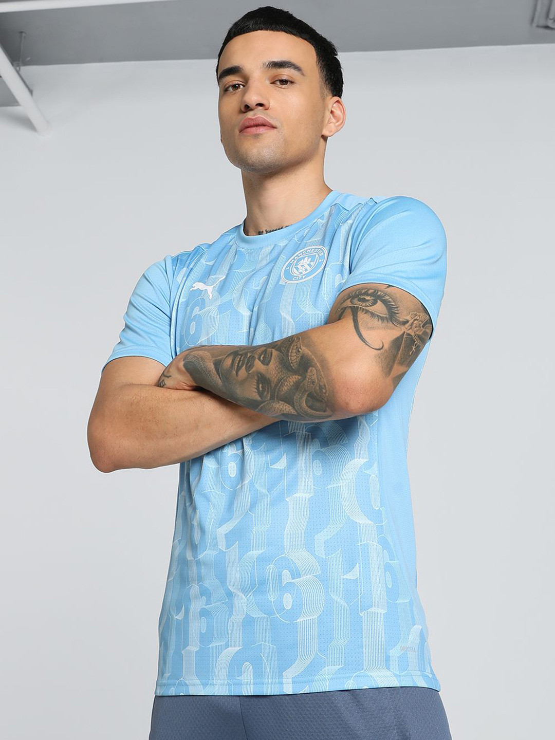 Puma Manchester City Pre-Match Short Sleeve Jersey Tshirts