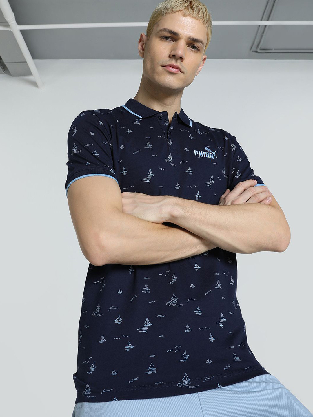 Puma AOP Men Slim Fit T-Shirt