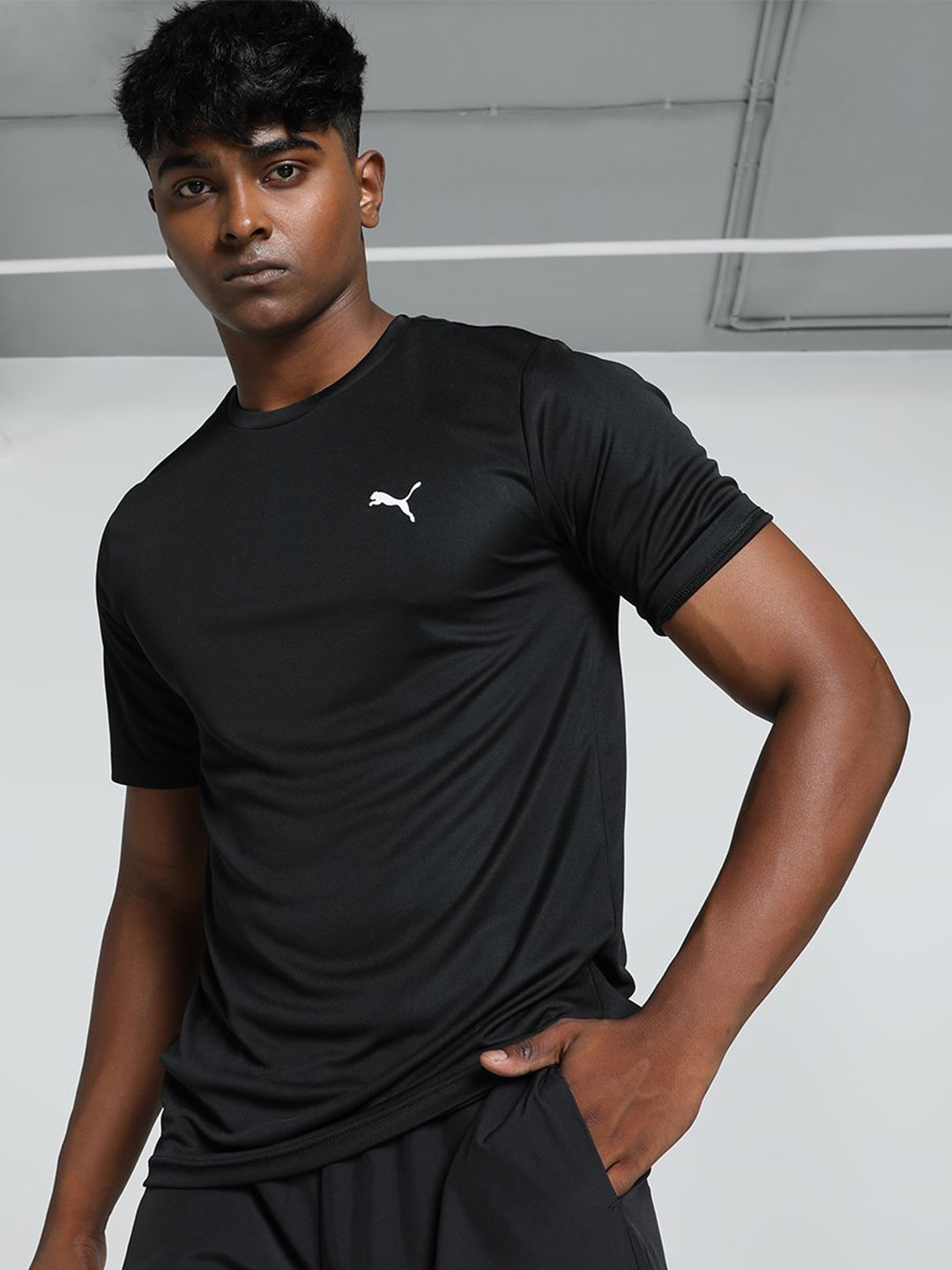 Puma Men Cat Graphic Logo Slim Fit Tshirts