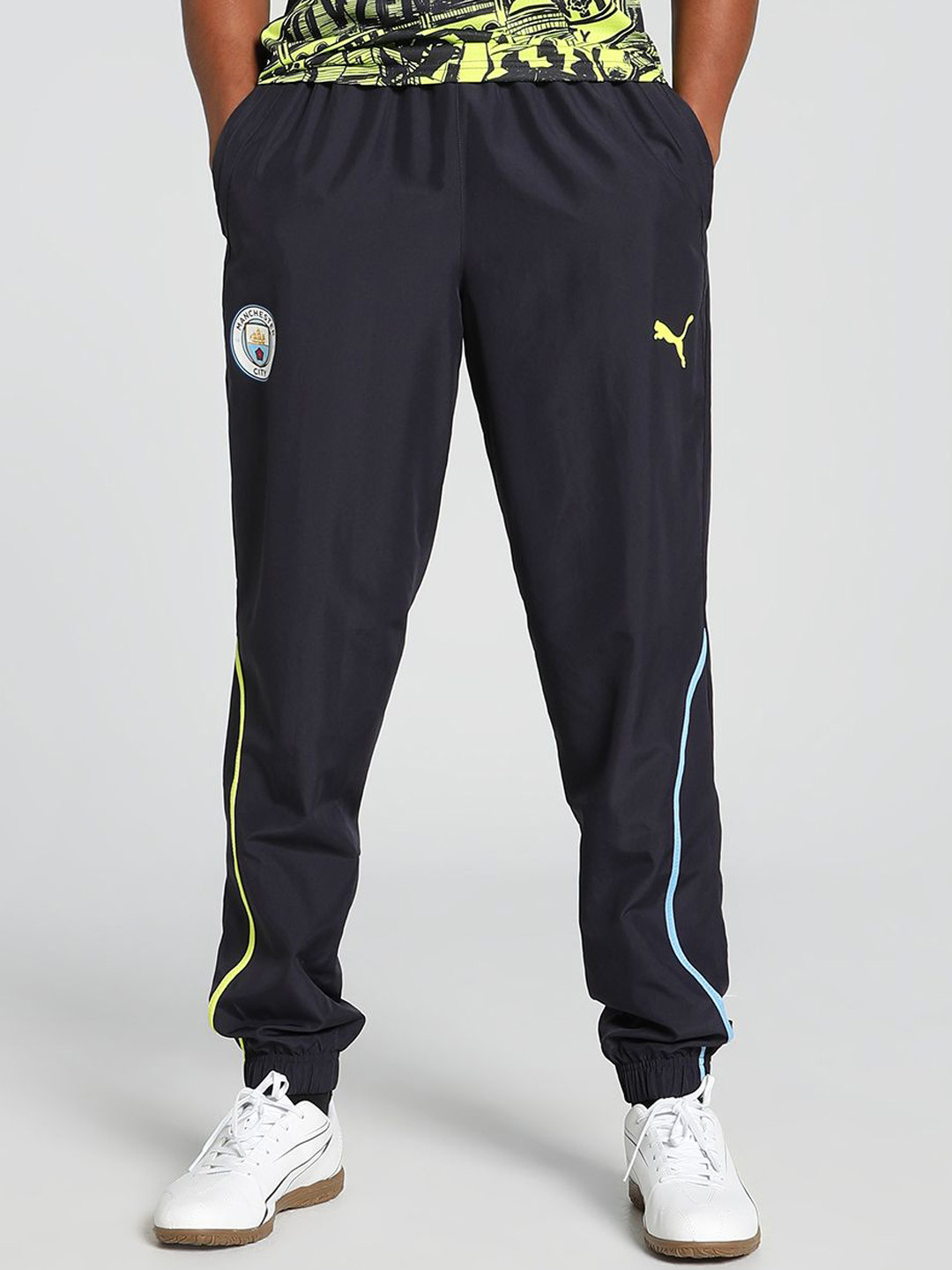 Puma Manchester City Pre-Match Men Slim-Fit Football Woven Pants