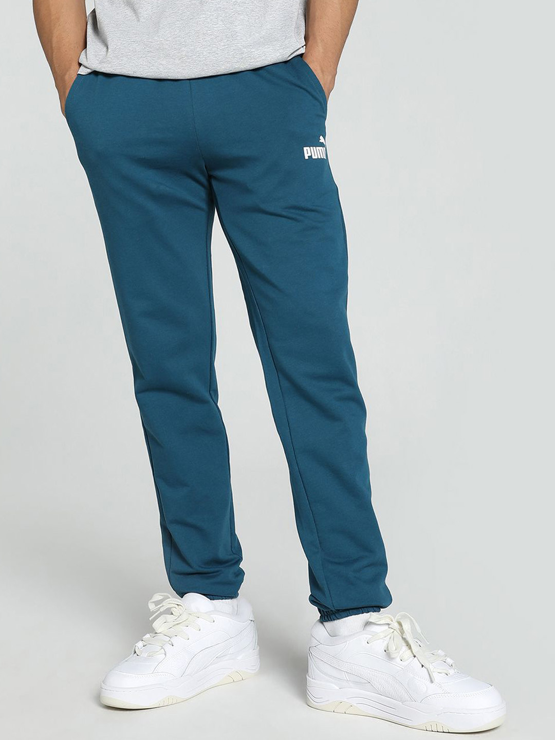 Puma Men's Ess Slim Fit Mid-Rise Track Pants