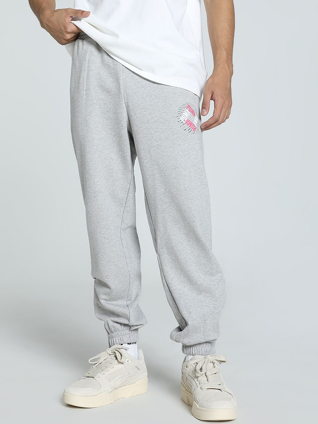 Puma Sportswear Men Cotton Relaxed Fit Sweatpants