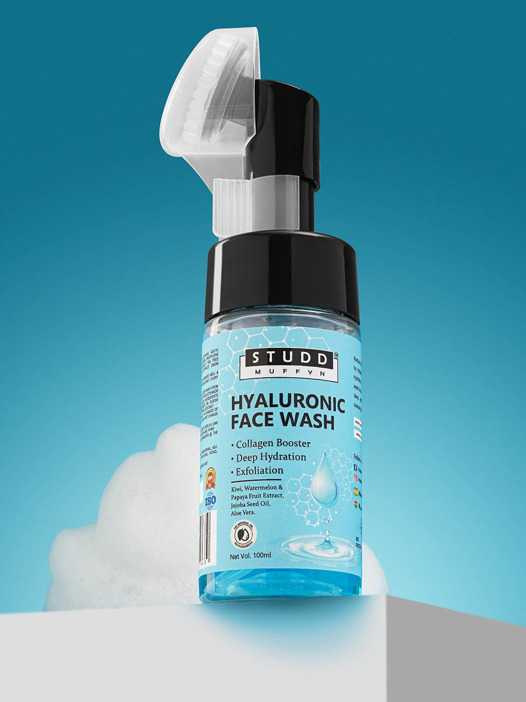 Studd Muffyn Hyaluronic Face Wash With Papaya Fruit Extract - 100ml