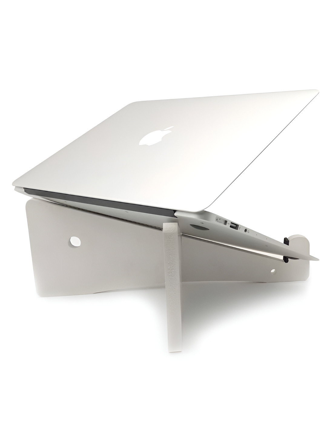 VAH Kya Bat Hai !! White Wooden X Detachable Laptop Holder