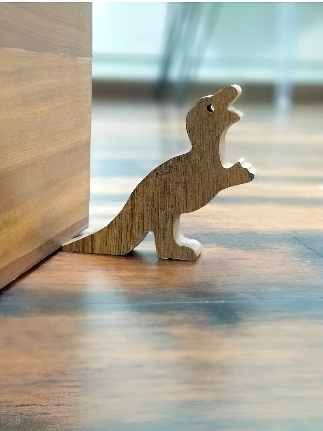 VAH Kya Bat Hai !! Brown Non-Slip Wooden Door Stopper