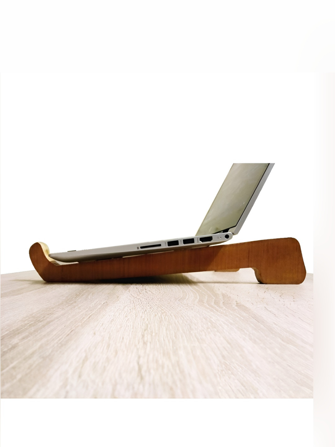 VAH Kya Bat Hai !! Brown Detachable Vertical Wooden Laptop Holder