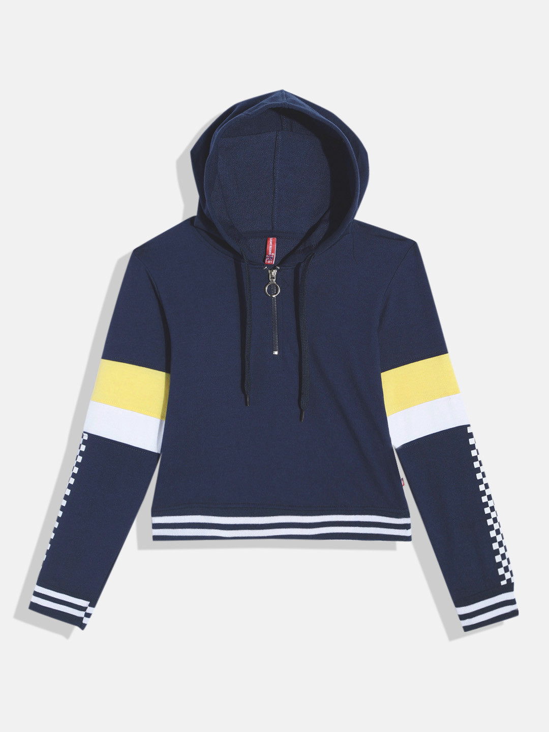 Here&Now X Game Begins Girls Striped Hooded Sweatshirt