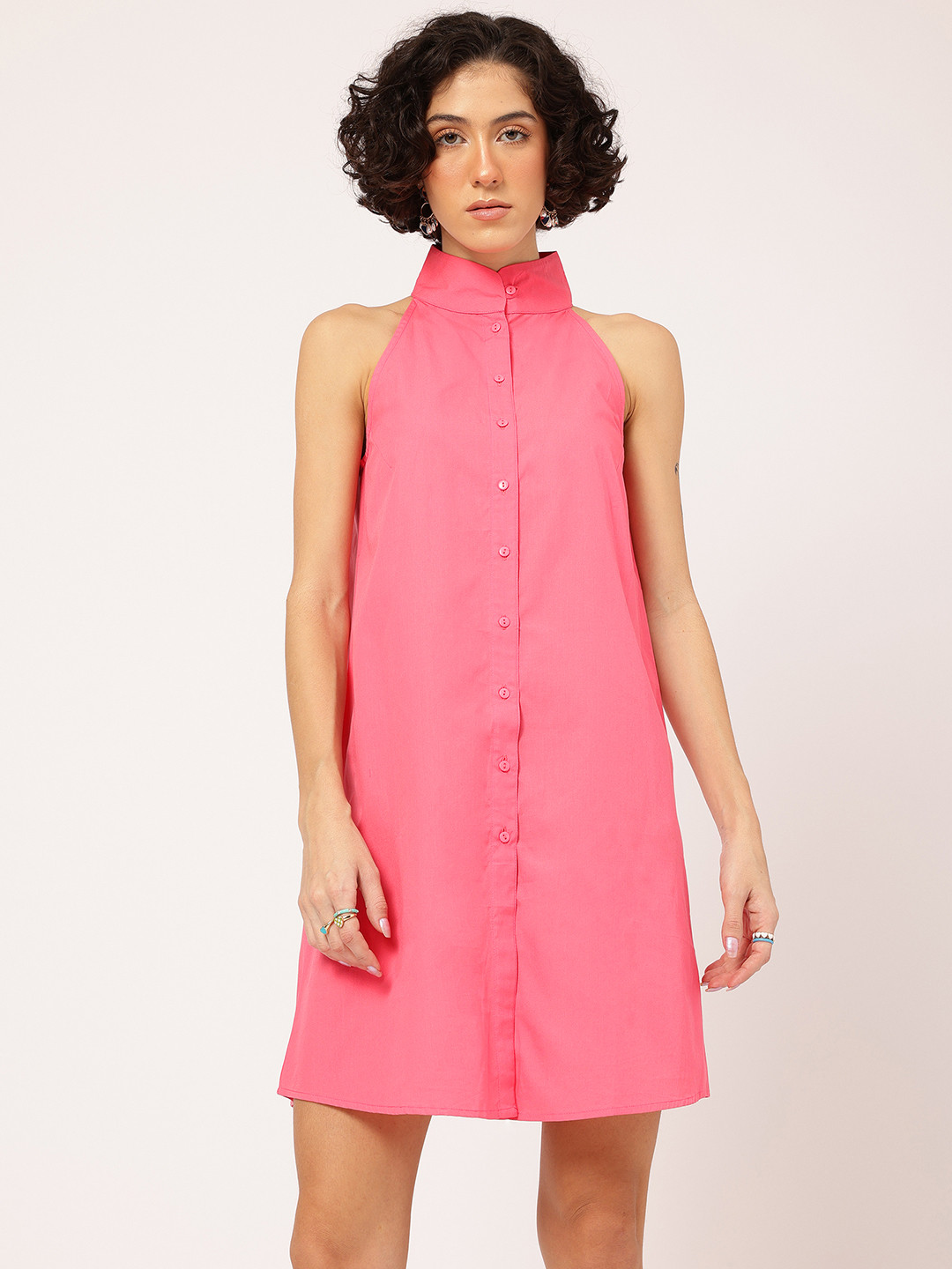 DressBerry Button-Up A-Line Dress