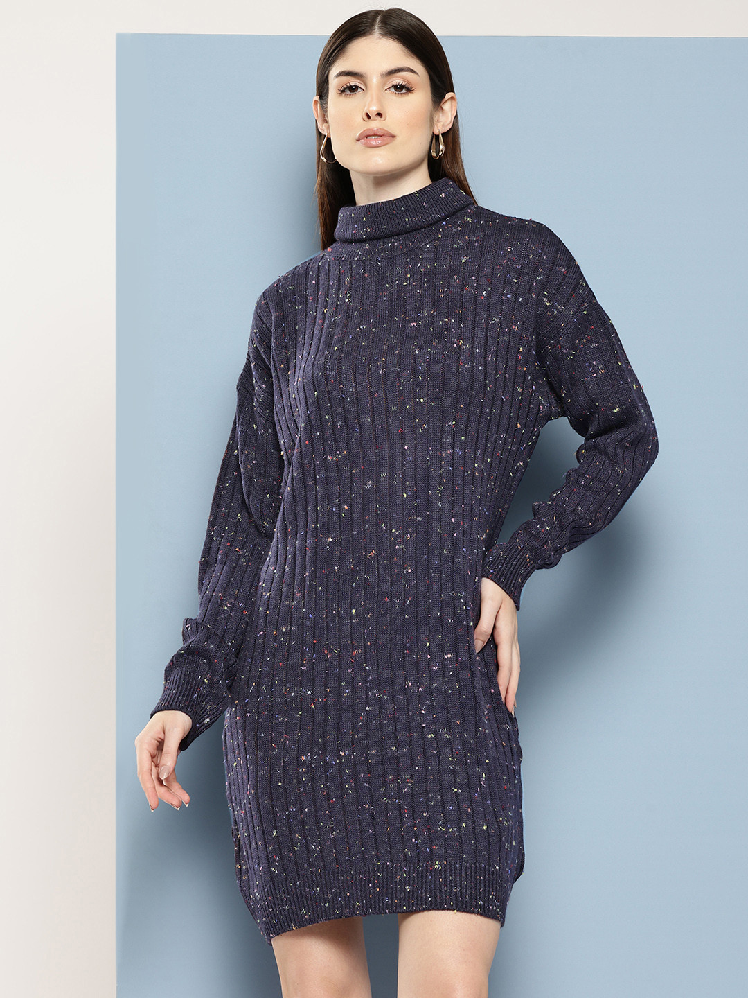 Chemistry Speckled Acrylic Mini Dress