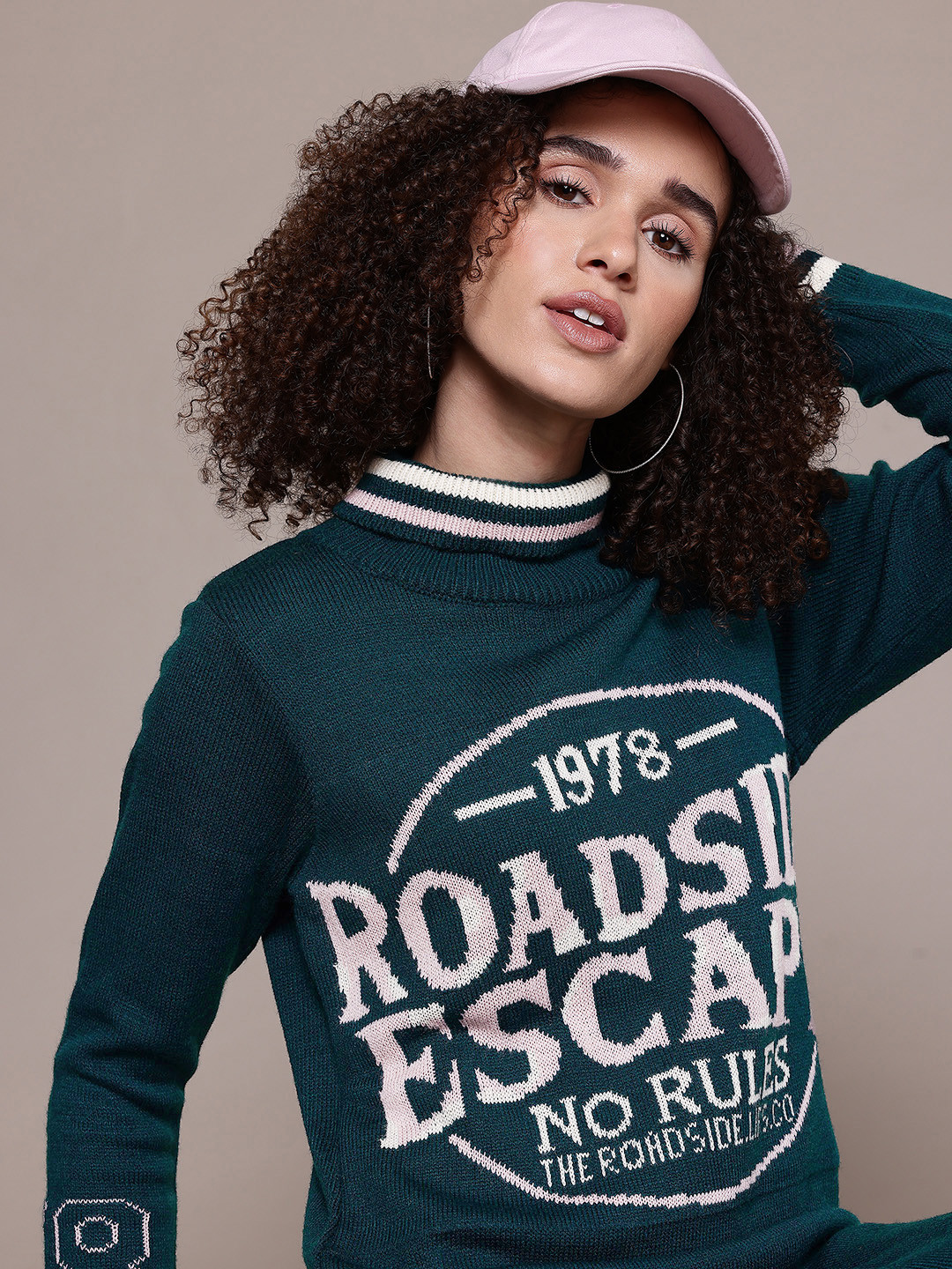 The Roadster Lifestyle Co. Brand Logo Jumper Midi Dress with Slits