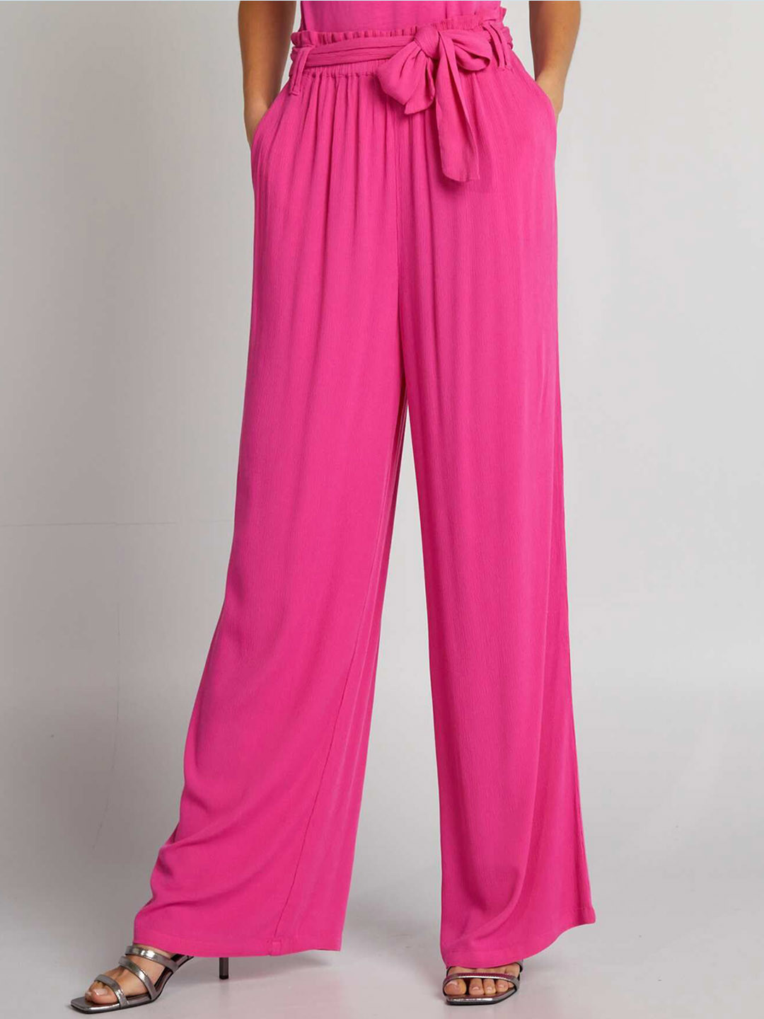 KIABI Raspb Women Loose Fit Wide Leg Trousers