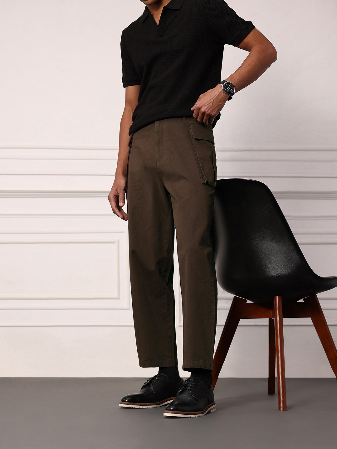 Mr Bowerbird Men Cargo-Style Trousers