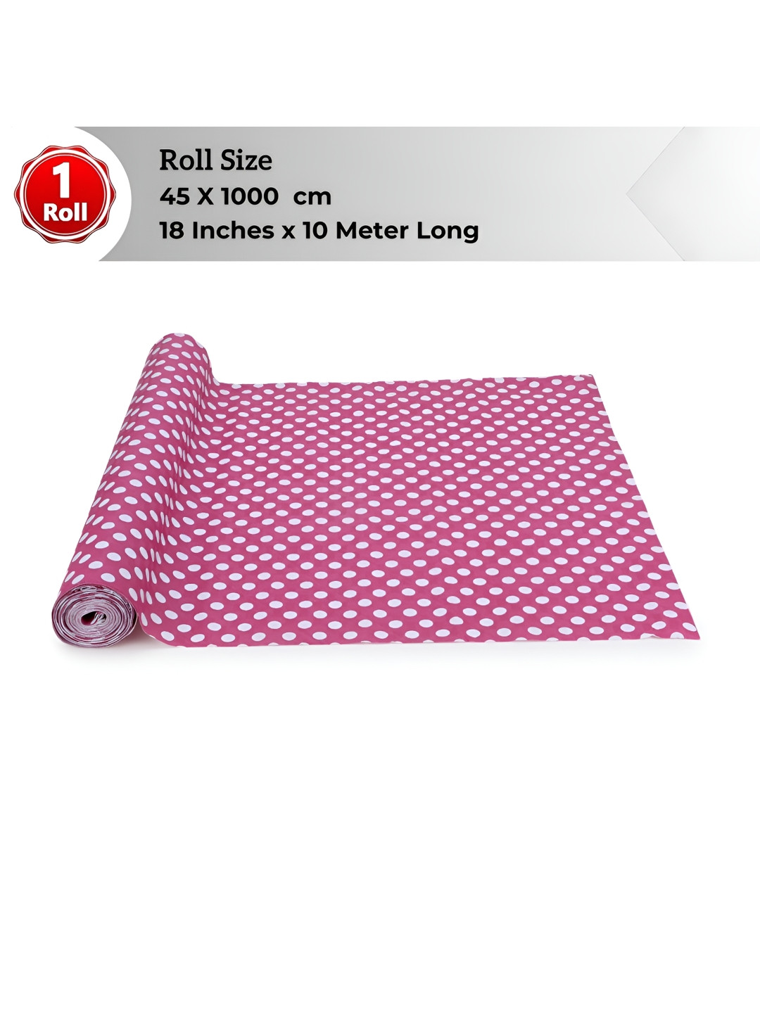 LooMantha Pink & White Printed Water Resistant Shelf Liner Organisers