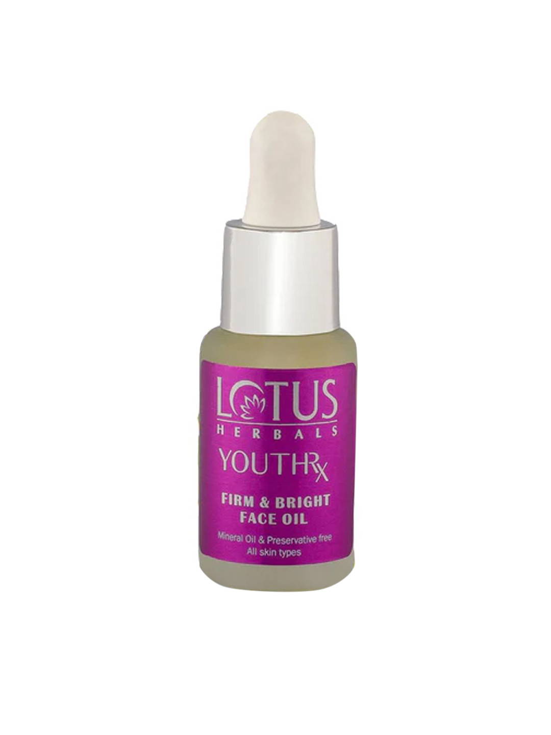 Lotus Herbals YouthRx Firm & Bright Face Oil With Bakuchiol Retinol & Vitamin C - 15ml