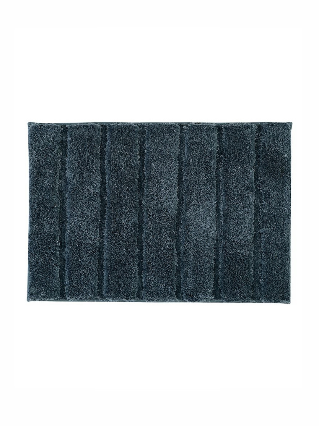 Pano Sydney Charcoal-Grey 1800 GSM Microfiber Tufted Rectangular Anti Skid Bath Rug