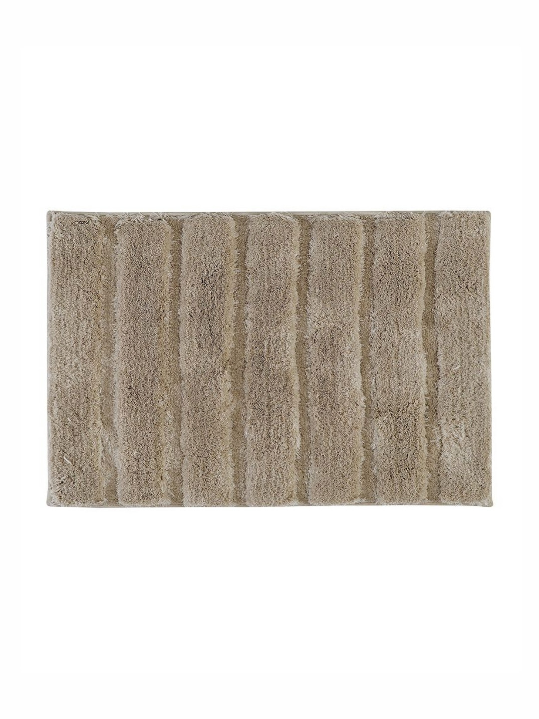 Pano Sydney Beige 1800 GSM Microfiber Tufted Rectangular Anti Skid Bath Rug