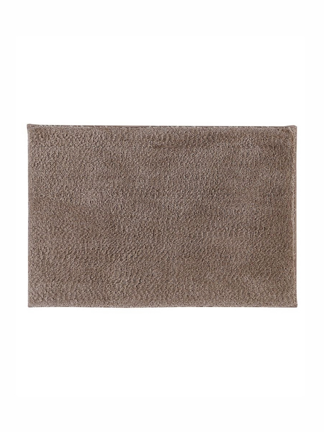 Pano Matrix Beige Tufted 2200 GSM Microfiber Rectangular Anti Skid Bath Rug