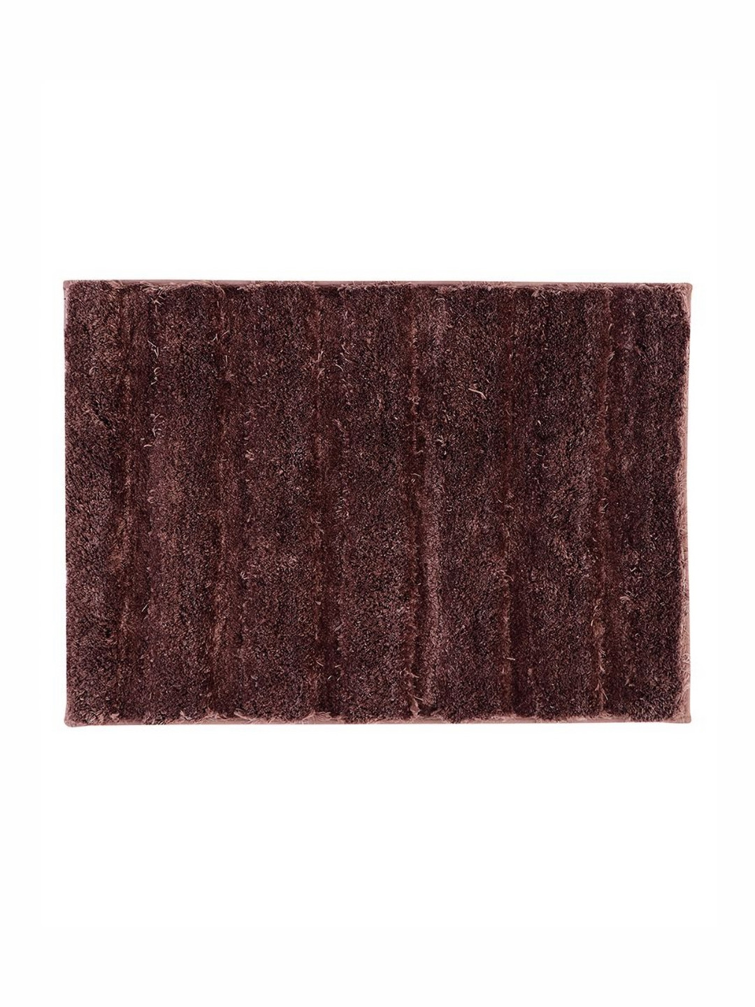 Pano Sydney Brown Tufted 1800 GSM Microfiber Rectangular Anti Skid Bath Rug