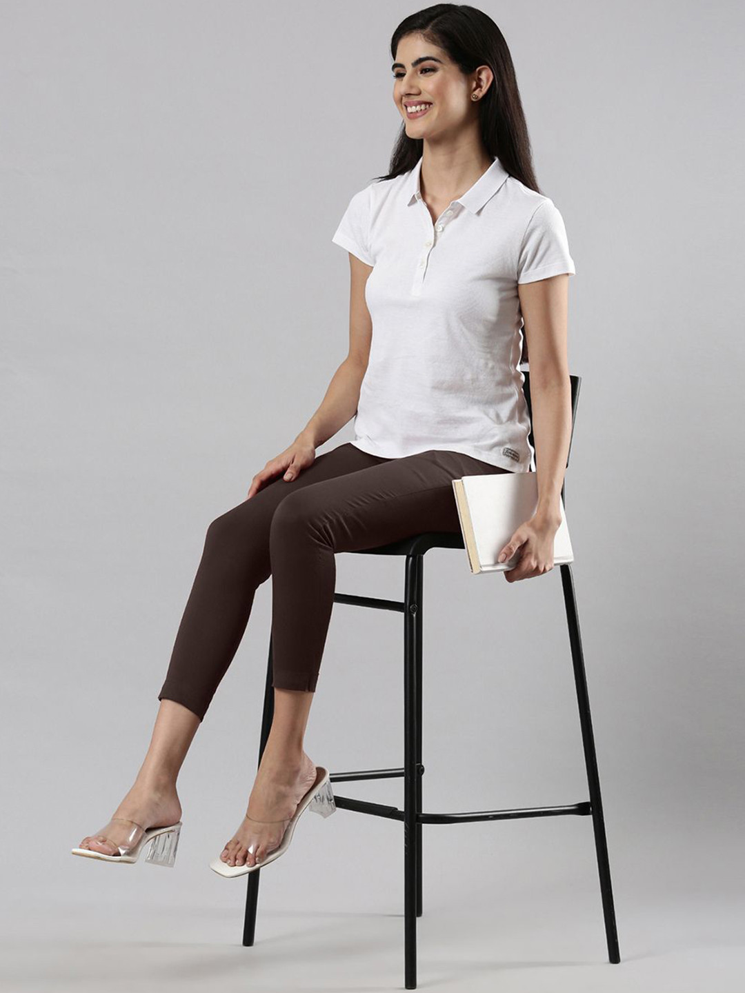 Femmora Women Comfort Flat-Front Straight Pant Trousers
