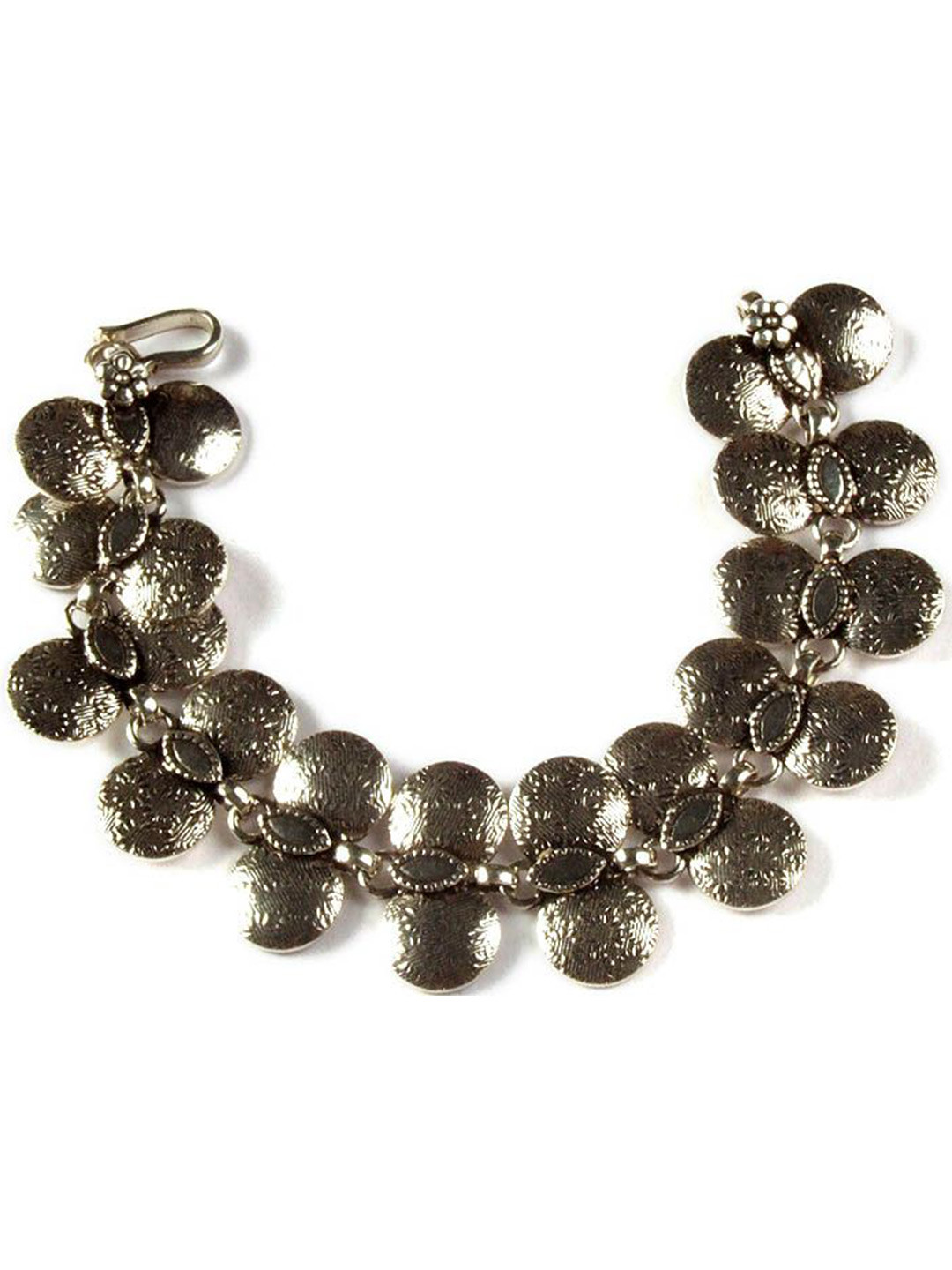 Exotic India Sterling Discs Bracelet
