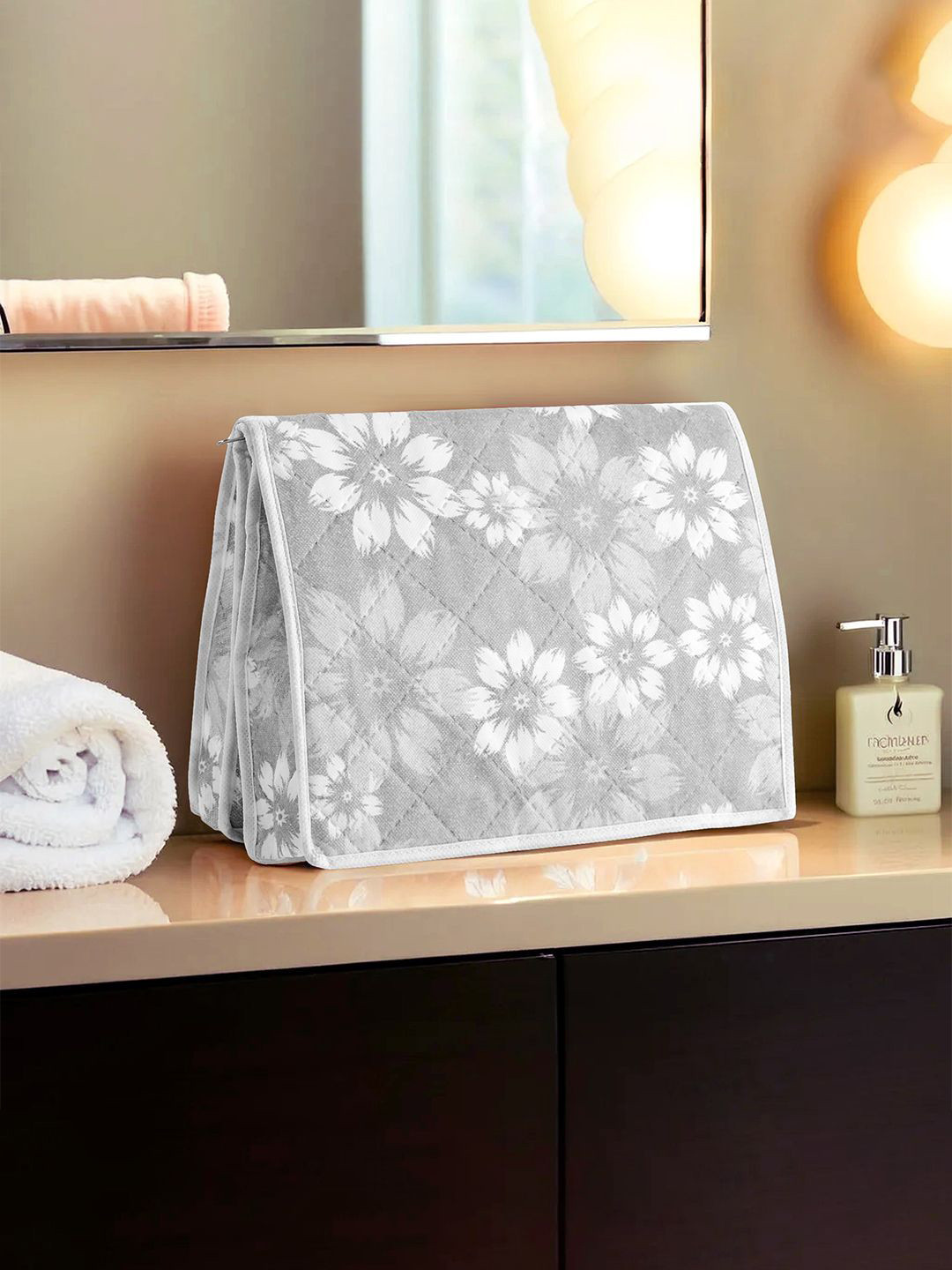 Kuber Industries Unisex Printed Two Partition Velcro Folding Undergarments Organizers - XL