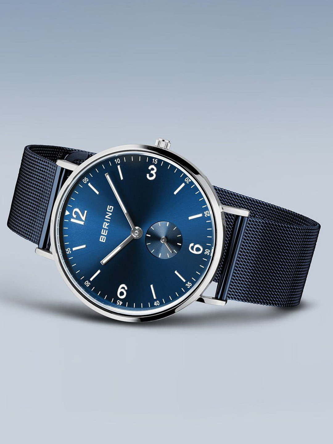 BERING Men Round Dial & Bracelet Style Straps Analogue Watch 14040-307