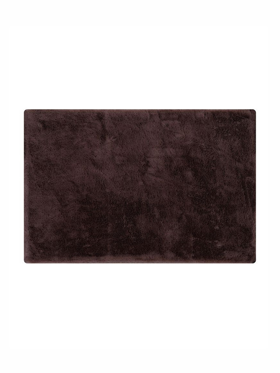 Pano Cashmere Fur Brown 1300 GSM Microfiber Tufted Rectangular Anti Skid Bath Rug