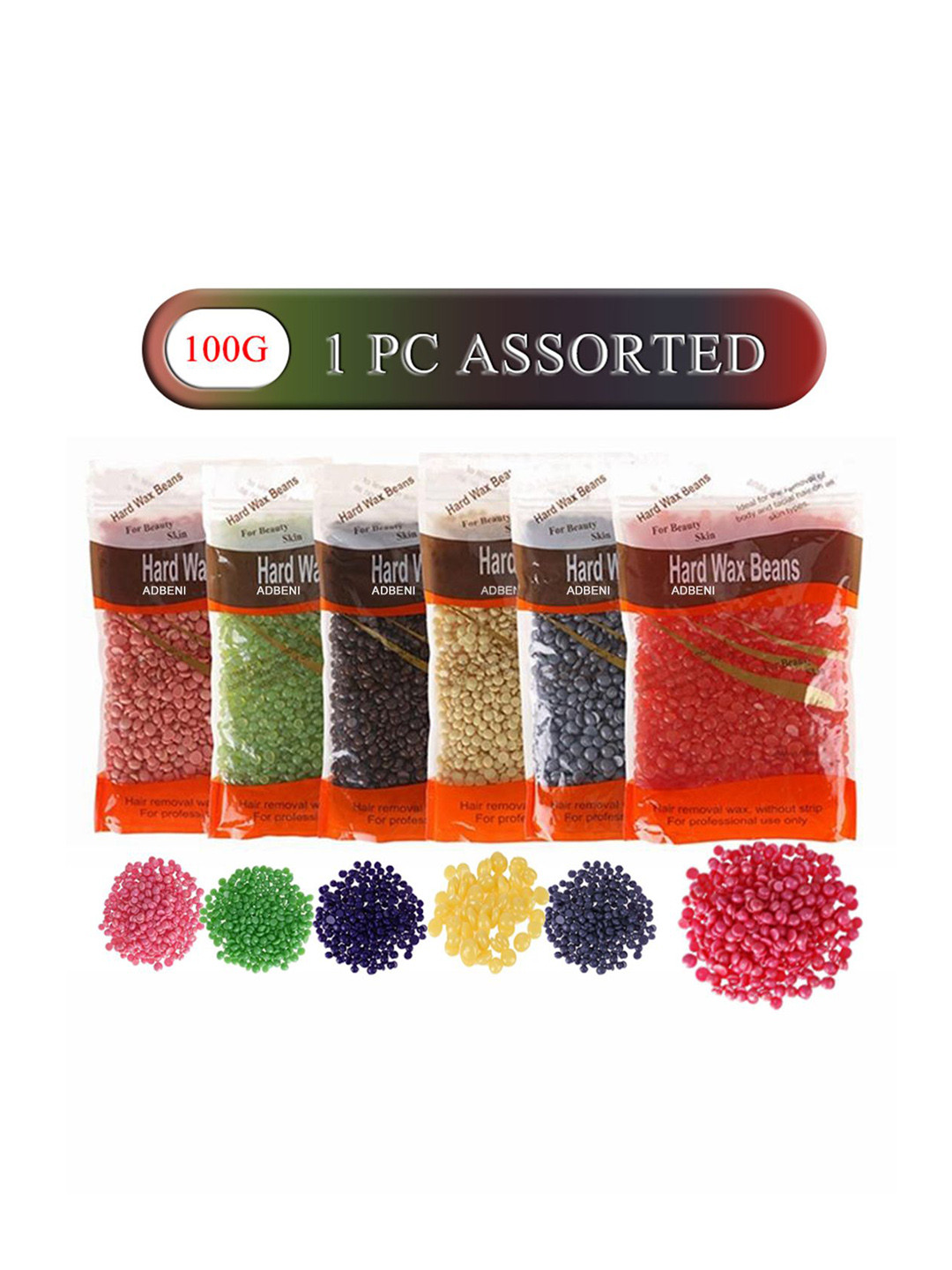 Adbeni Hard Wax Beans For Hair Removal Body Waxing - 100g