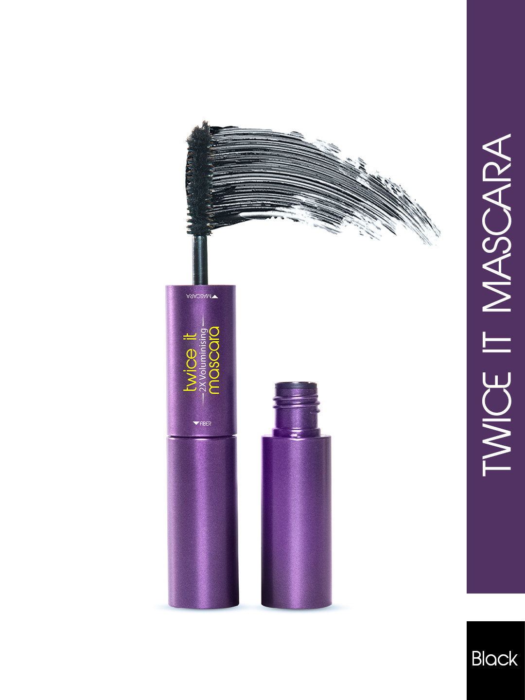 GLAM21 Twice It Mascara with Cellulose Fiber 10 ml - Black