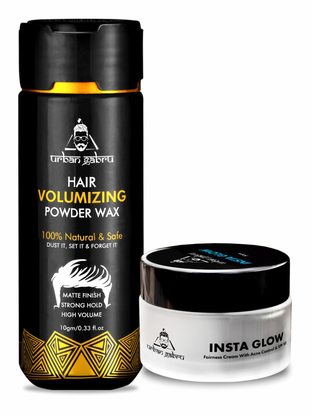URBANGABRU Set of Hair Volumizing Powder - 10g & Insta Glow Face Cream - 50g