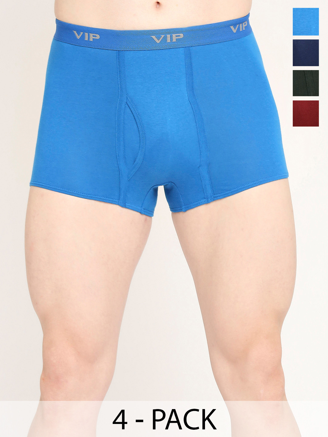 VIP Pack Of 4 Assorted Breathability Trunks VP-MI-TR-PUNCH-10P-PO4-100